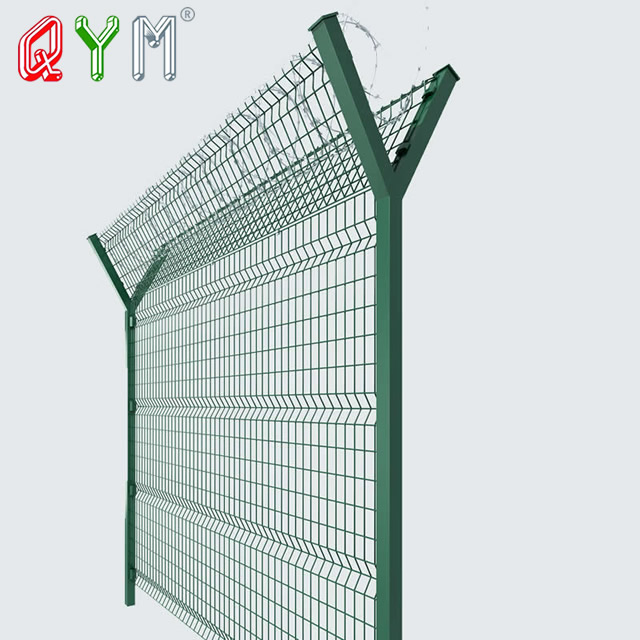 Airport Fence Razor Barbed Wire Anti-Climb Prison Fence Panels