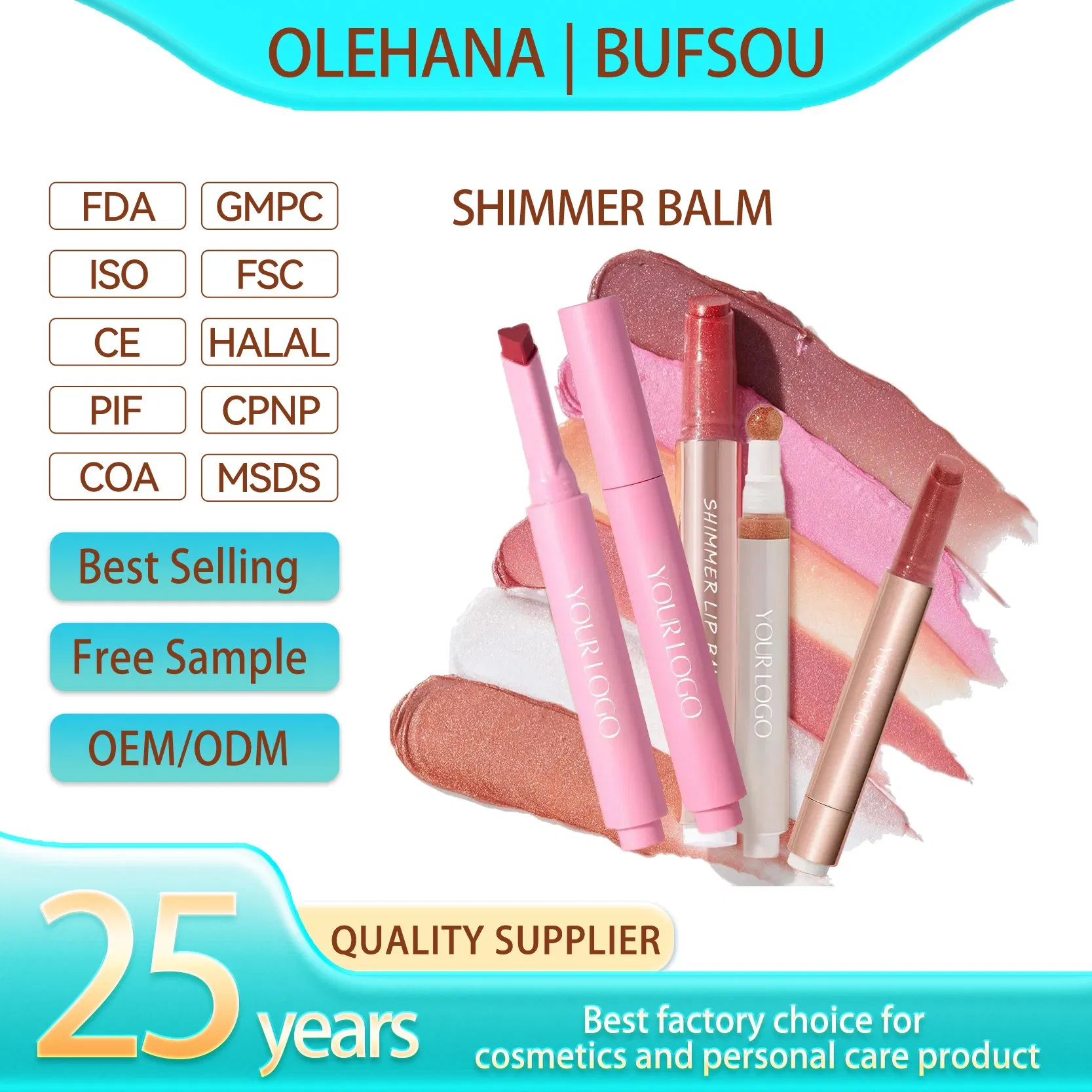 Long Lasting Vegan Silk Texture Private Label Tinted Nourishing Lip Balm Lipstick