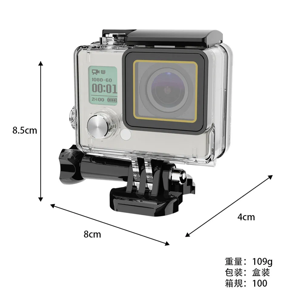 Sports Camera Accessories Waterproof Housing Case for Gopro 4