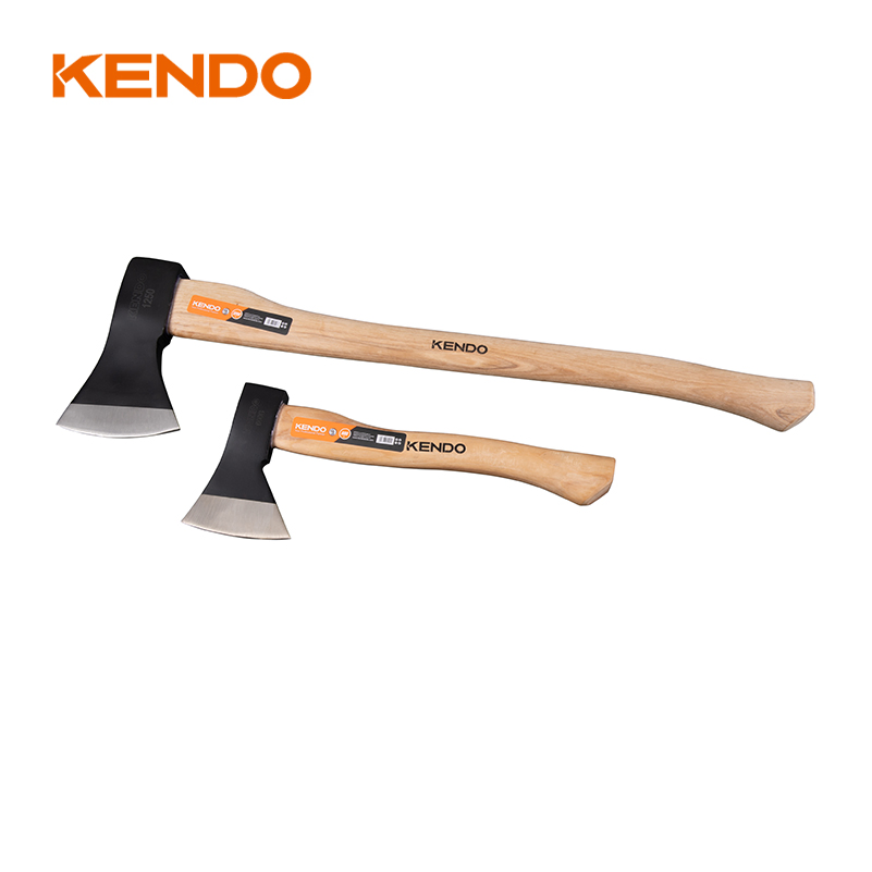 Kendo Wood Handle 613 Type Axe Perfect to Split or Chop Wood Logs During Camping, Hiking, Wetterling, and Outdoor Activities