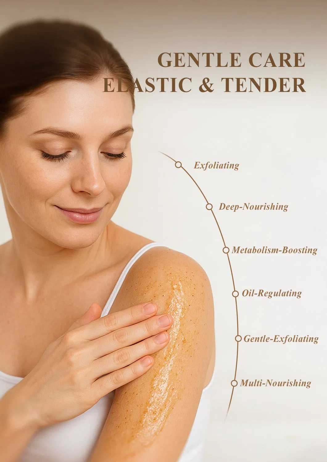 OEM ODM Walnut Grains & Sandalwood · Moisturizing Body Scrub