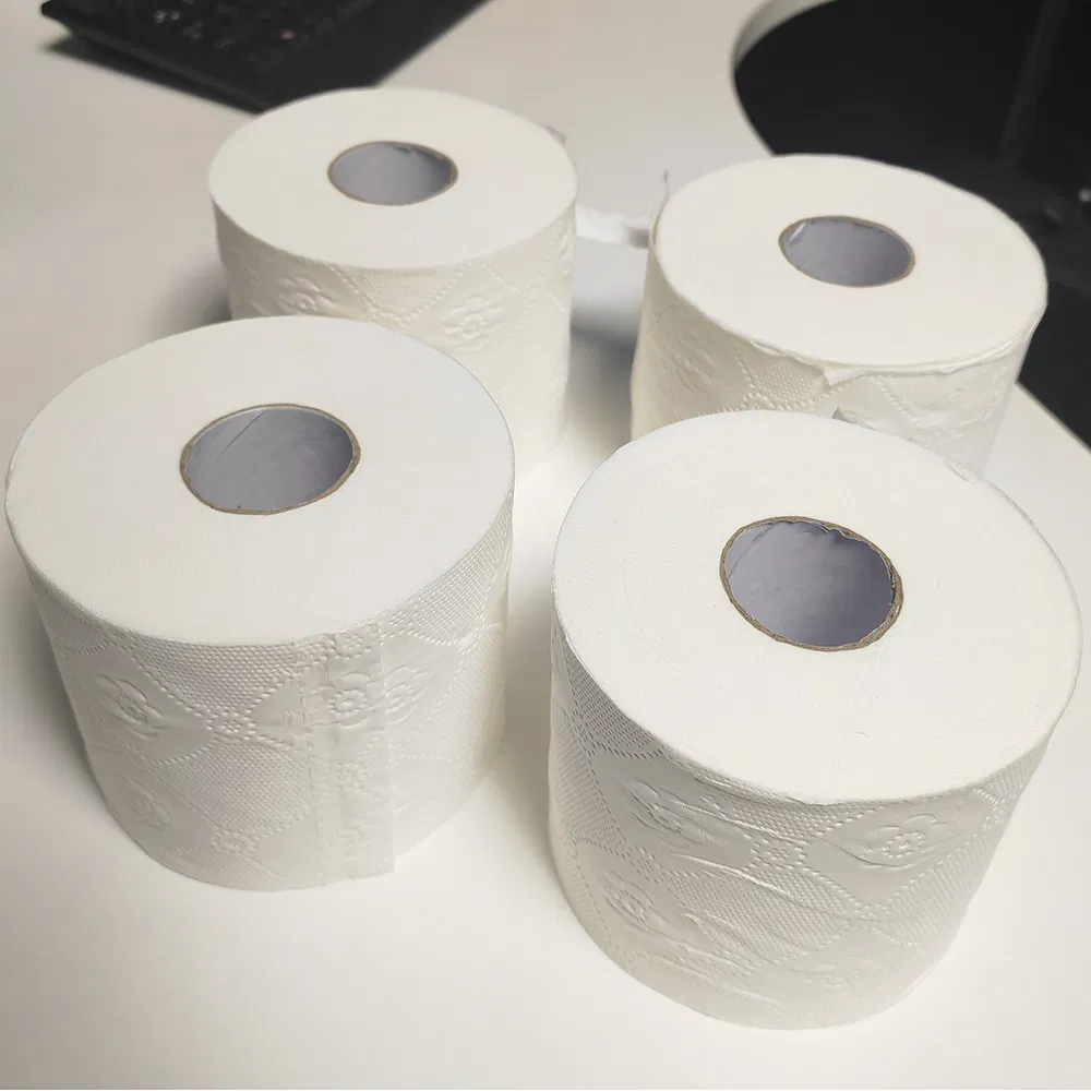 Bamboo Pulp White/Unbleached Customized Ecf Bleached Bamboo Toilet Paper Roll