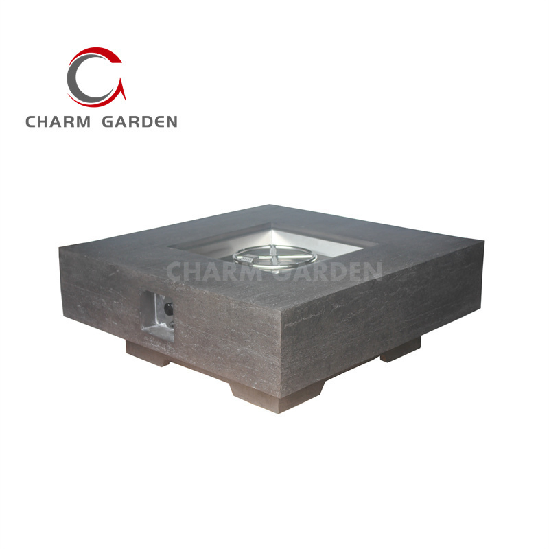Charm Garden Big Square Fireplace Czyg218 Outdoor Garden Square Fire Cube 60000 BTU Patio Heater Fire Pits Table