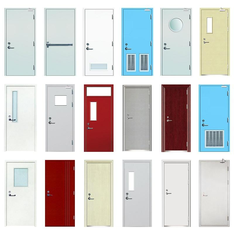 Foshan Emergency Exit Fireproof Metal Door Steel Fire Rated Escape Doors for Hotel, School, Hospital, Apartment