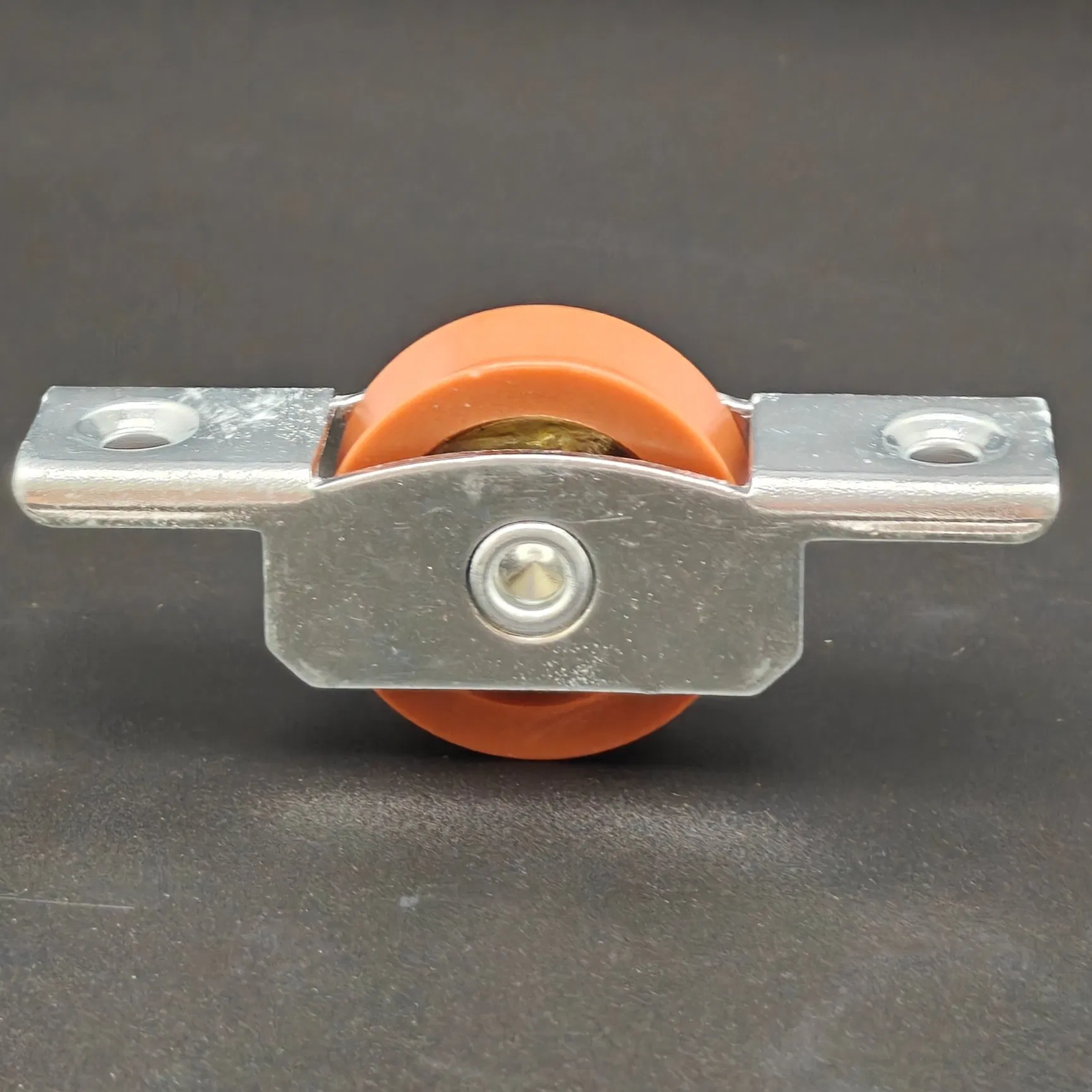 Orange Rubber Window Roller - Rust-Resistant Alloy Pulley for Aluminium/UPVC Sliding Windows