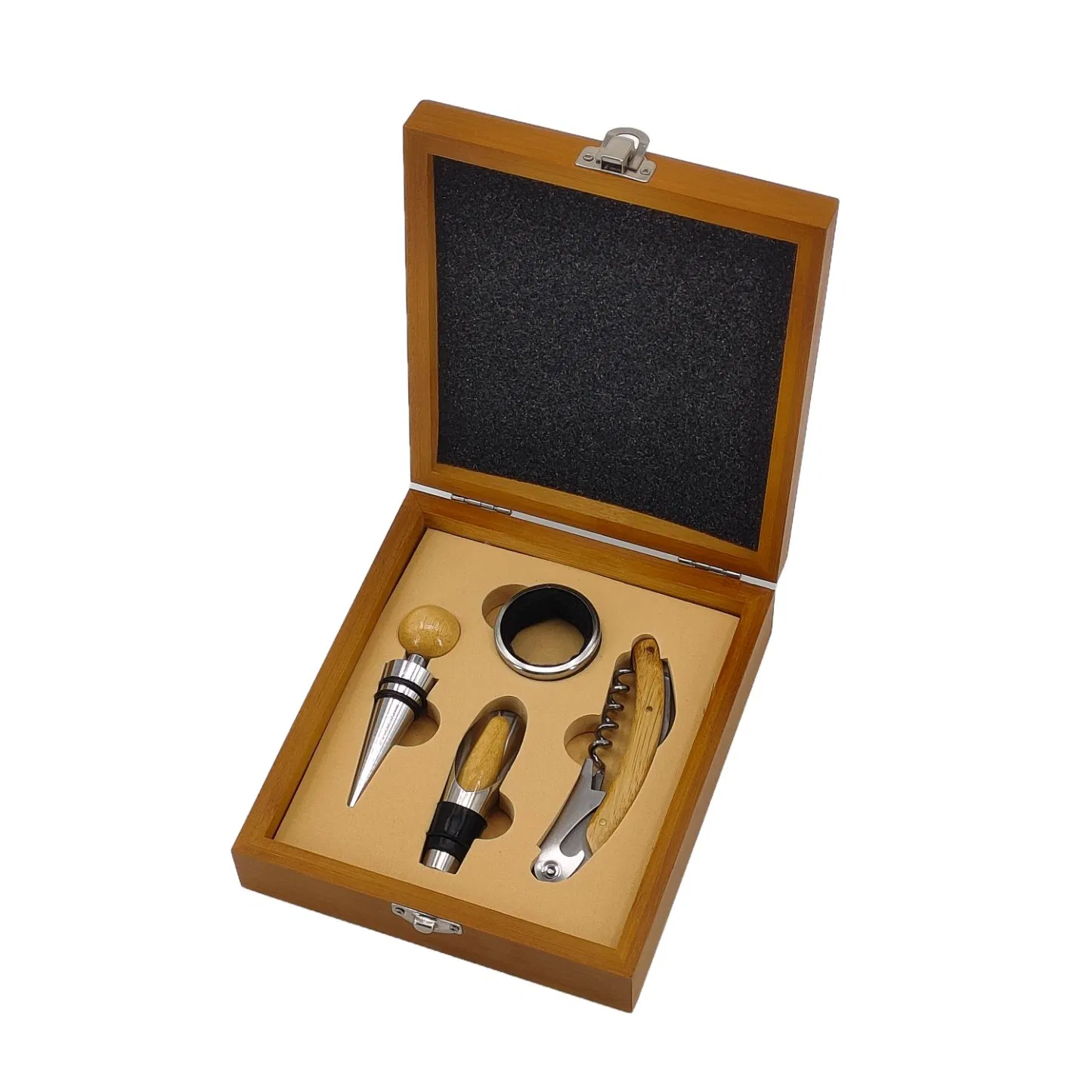 Bamboo Wine Tool Set 4 Pieces