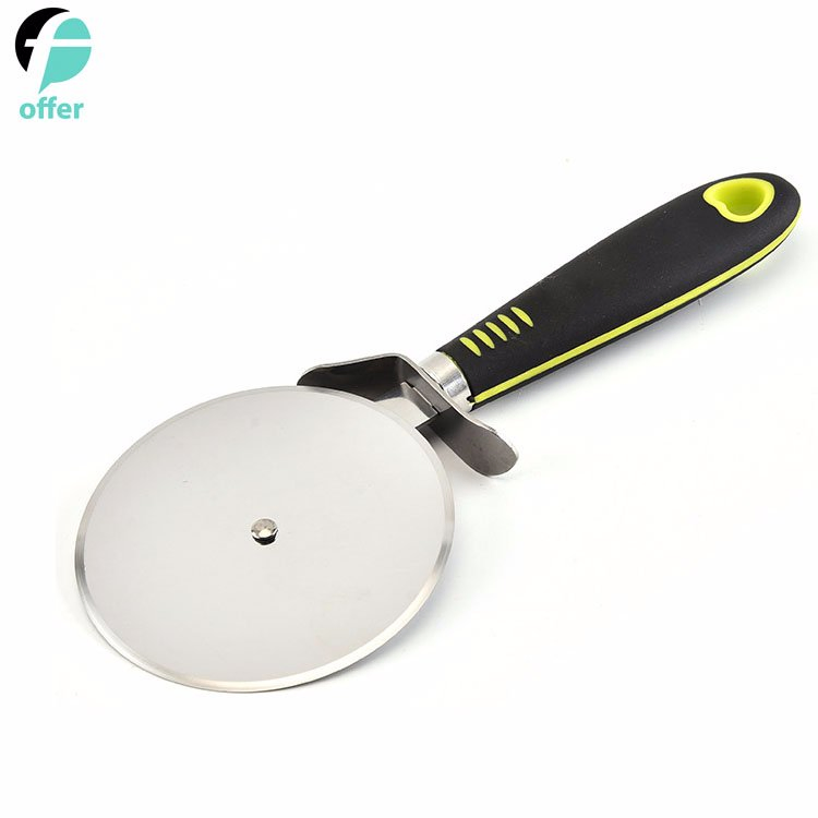 Pizza Cutter Wheel, Food Grade Non-Stick Stainless Steel Safety Blade - Ergonomic Penguin Handle with Non-Slip Rubber Coating for Easy Grip. Cuts Through Crust