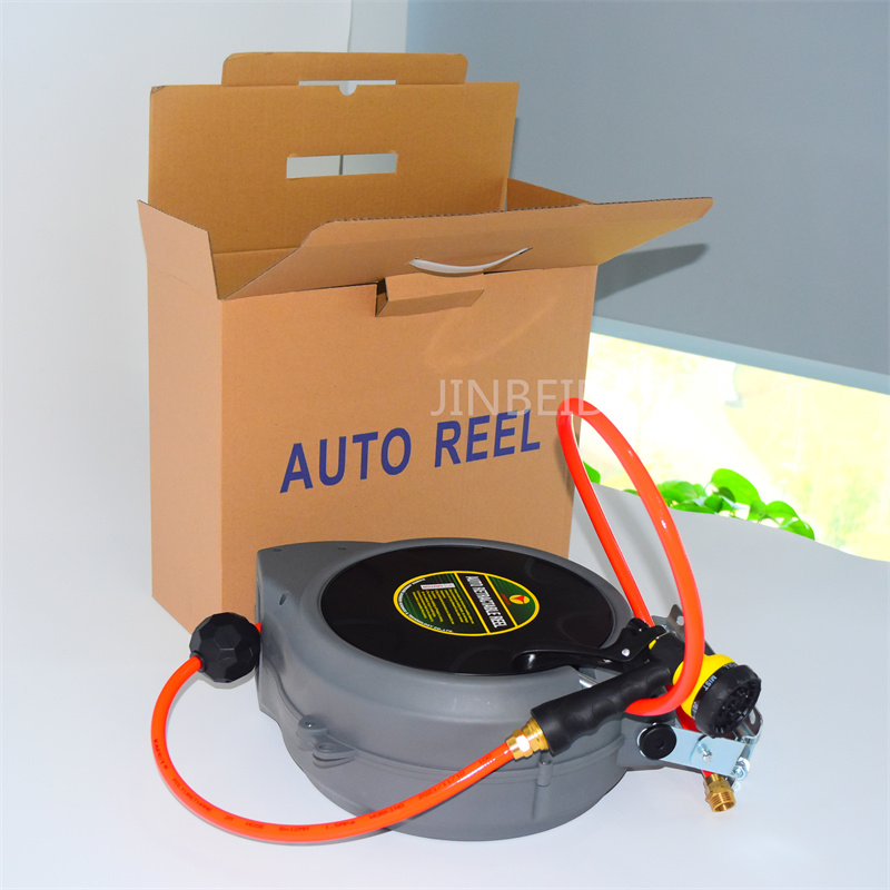 Fast Delivery 10m Automatic 180 Degree Rotation Retractable Car Beauty Automobile Repair Hose Reel Water Hose Reel
