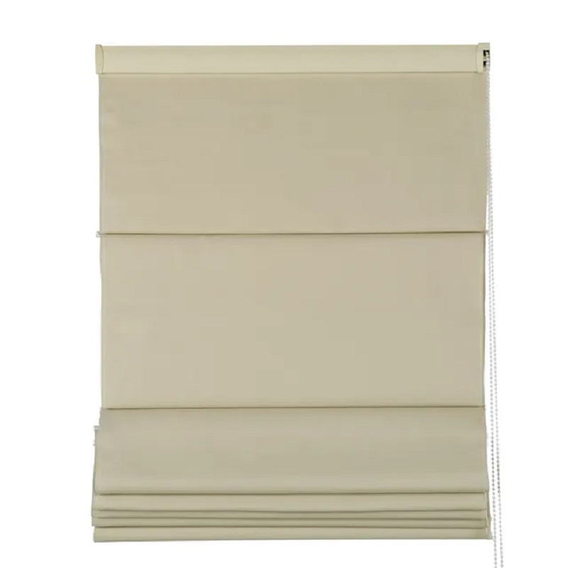 Popular Alexa Remote Control Roman Blinds Motorized Natural Material Roman Shades