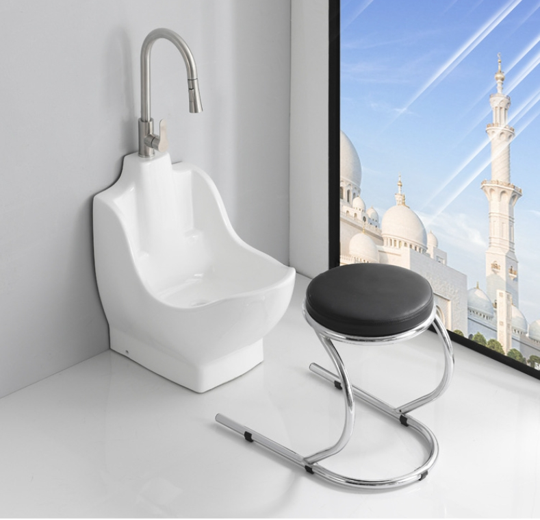 Halal Products Udamat Halal Wash Basin Wash Feet Wash Basin Ceramic Small Clean Basin