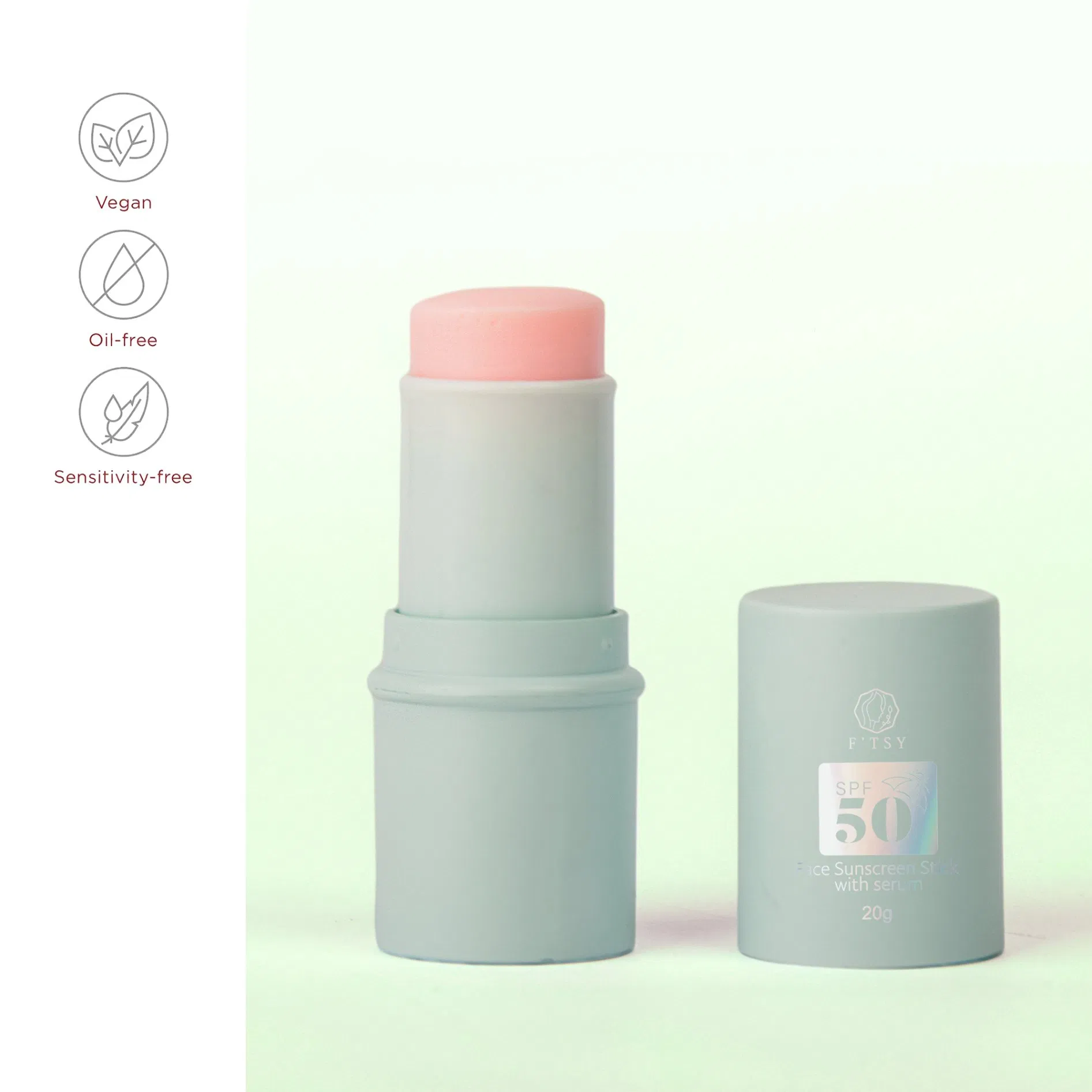Private Label Organic Clear Super Glow Korea SPF 50 Natural Skincare Sunscreen Serum Stick
