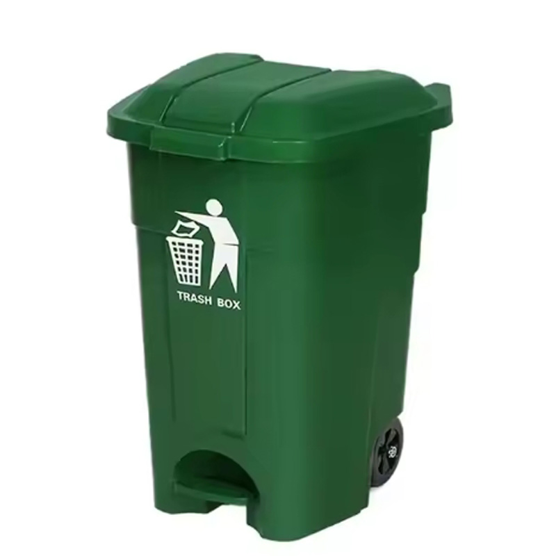 Dustbin Garbage Bin with Wheels Plastic Wheelie Rubbish Bin