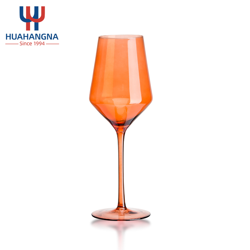 Розовые бокалы для вина 430 мл, ручная работа