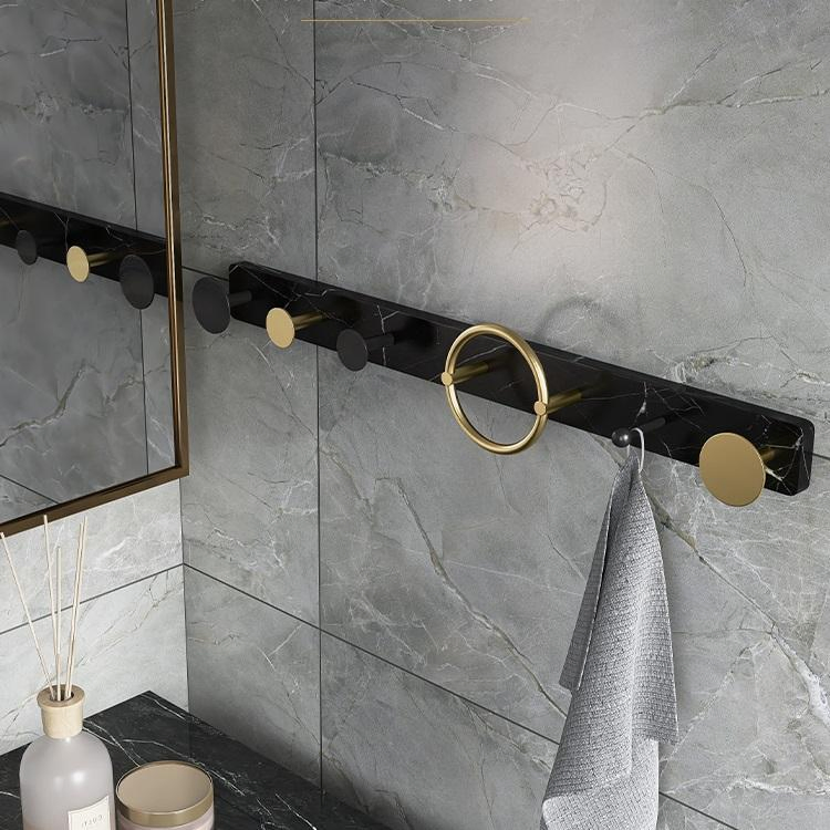 Marble Nordic Luxury Porch Bedroom Bathroom Wall Hanging Storage Coat Rack