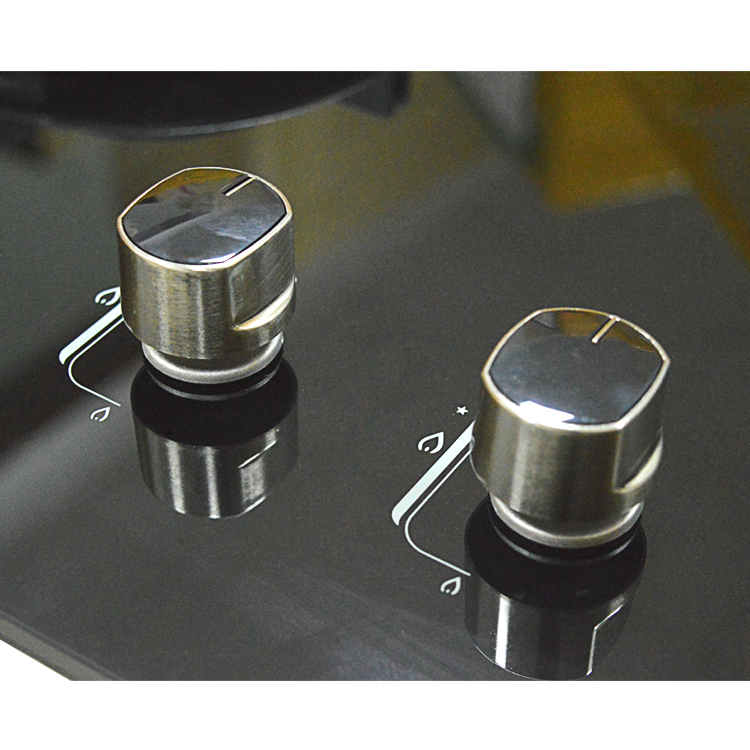 2 Burners Folding Gas Hob Tempered Glass Panel Double Cookers Gas Stove