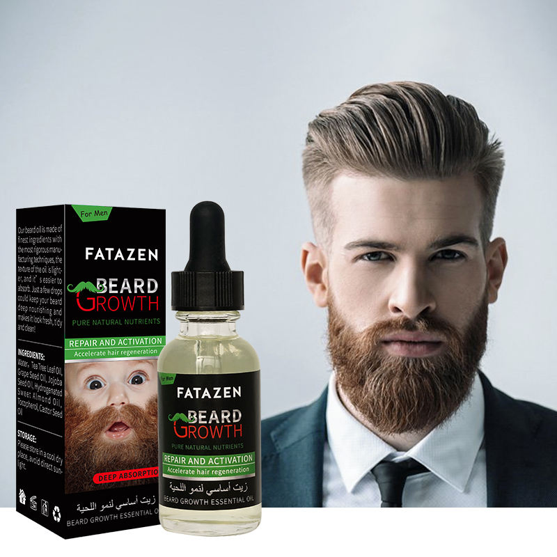Private Label Natural Organic Beard Growth Oil for Men Care Growth Beard Oil for Hair Growth Promote Mens Beard Oil