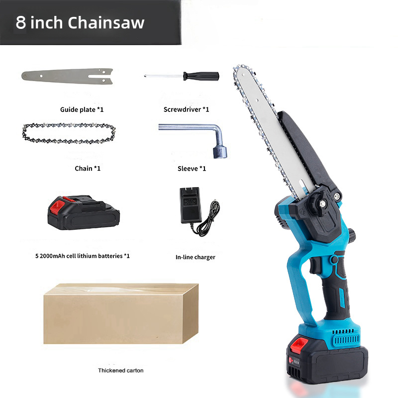 Professional Cordless Mini Electric Chain Saw with Battery 6" Brushless Mini Portable Chainsaw