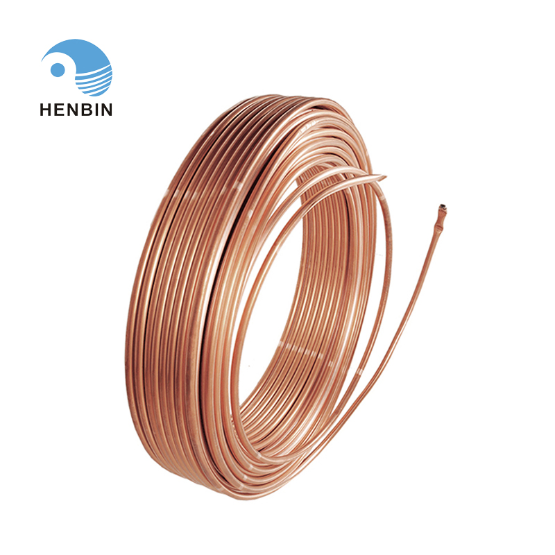 Henbin Level Wound Coil Refrigeration Parts Copper Tube for HVAC, Copper Coil