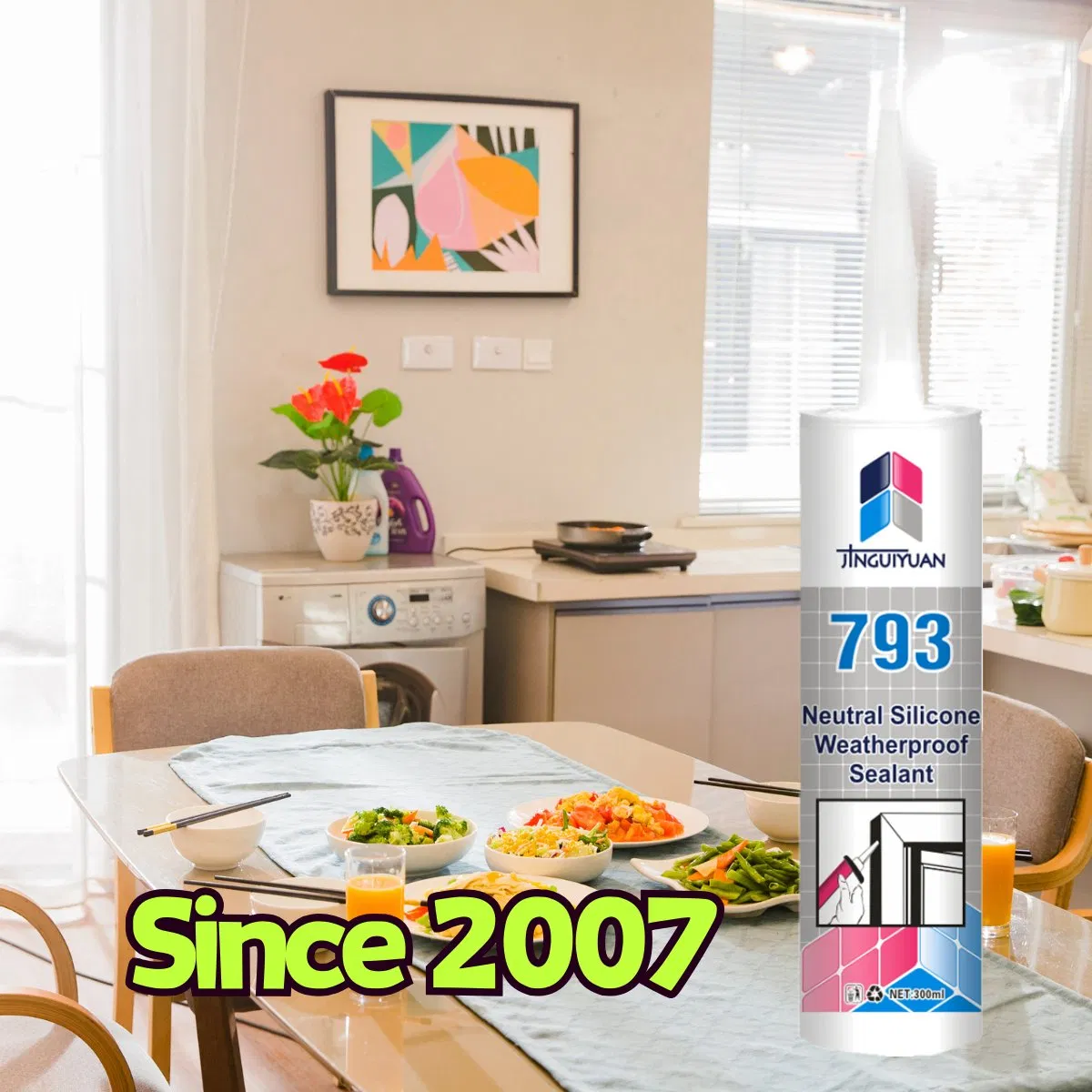 Sellador De Baldosas Con Fungicida Silicona De Alta Calidad Resistente Al Calor