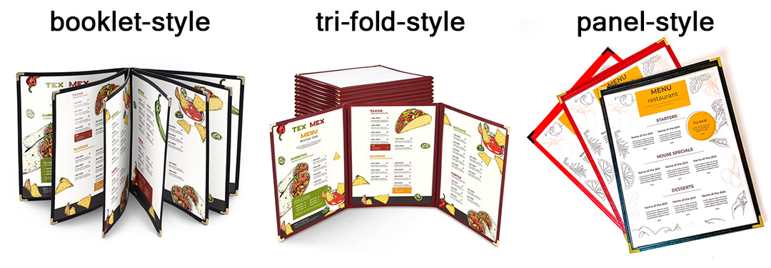 High-Quality Menu Cover for Menu Booklets, Menu Sleeves for Restaurants