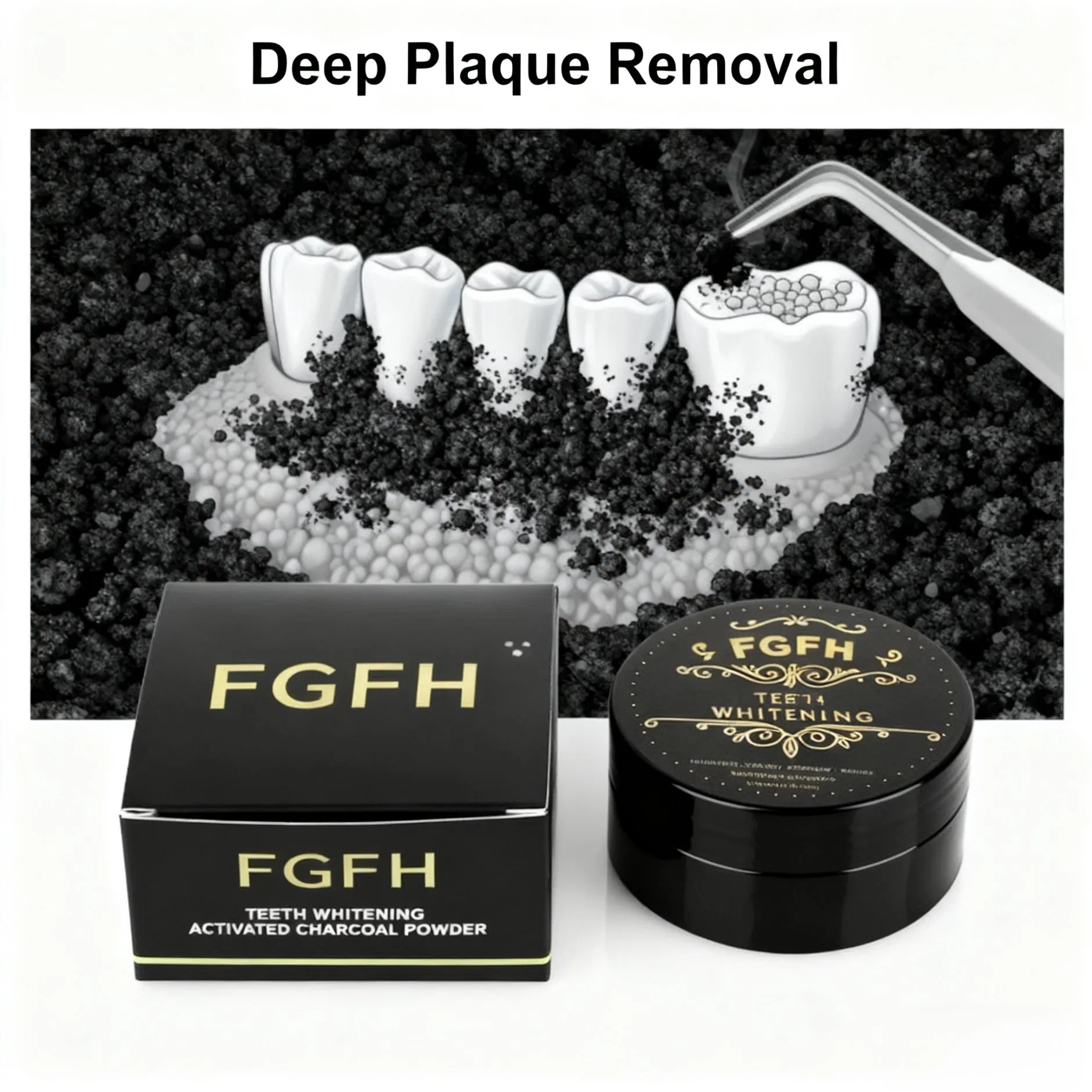 Natural Activated Carbon Charcoal Powder Teeth Whitening Powder