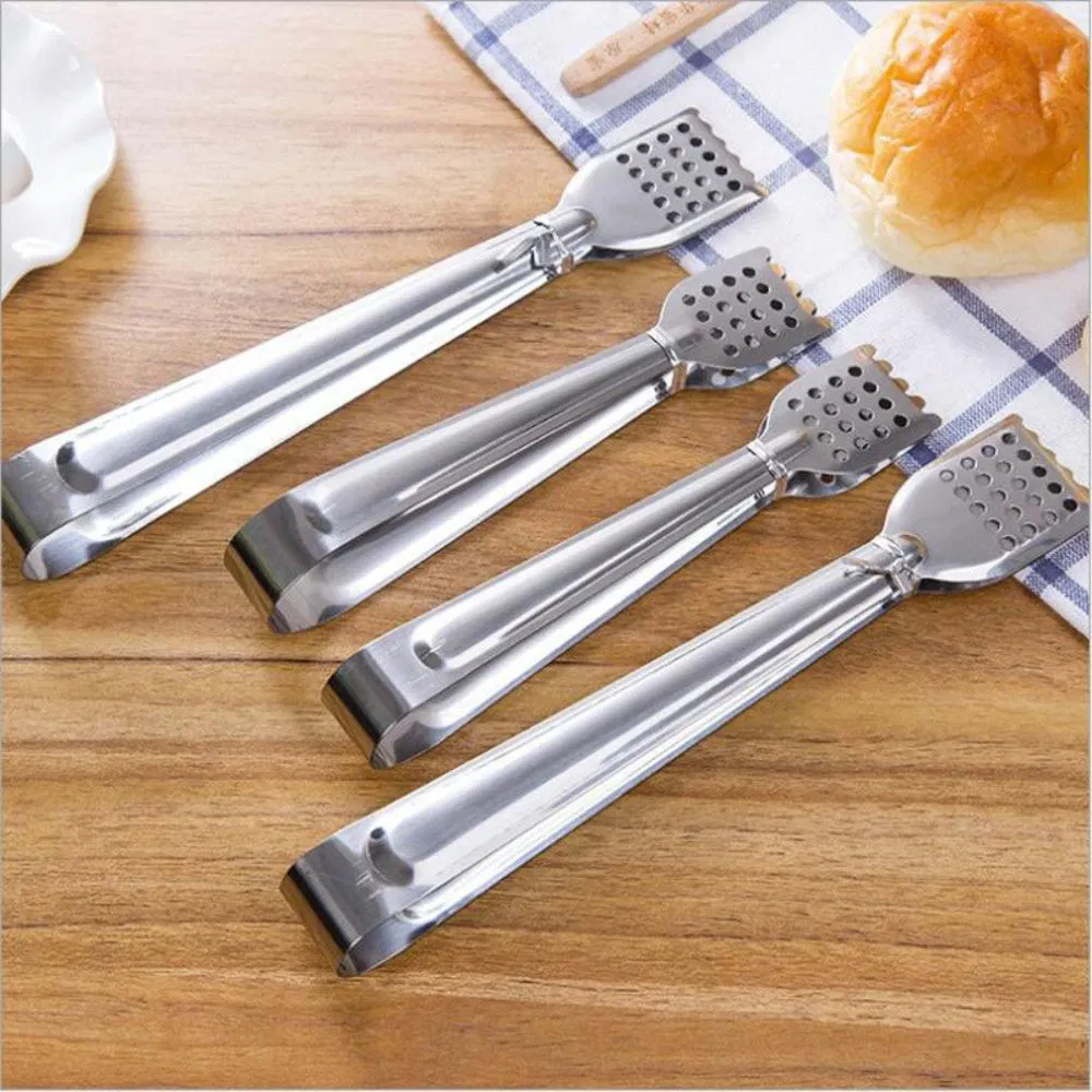 2 Piece Elegant Food Premium Stainless Steel Kitchen Tongs Bl12247
