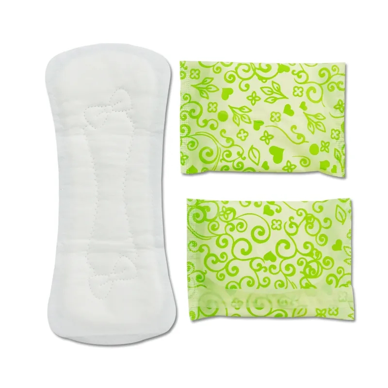 Japan Korea Quality Breathable Organic Cotton Sanitary Napkin for Heavy Flow