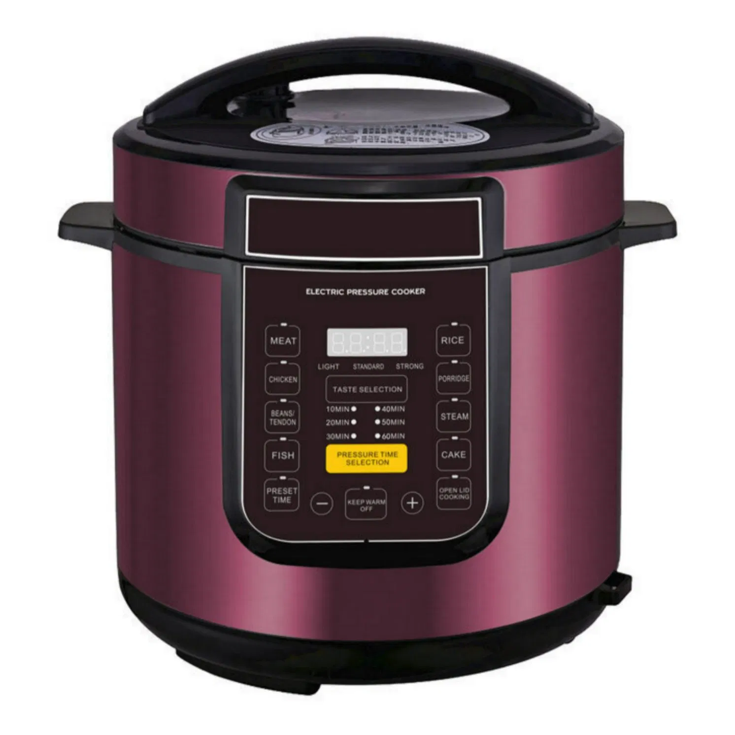 Multi-Layer Safety System Electric Pressure Cooker with Pressure Control and Temperature Monitoring Features