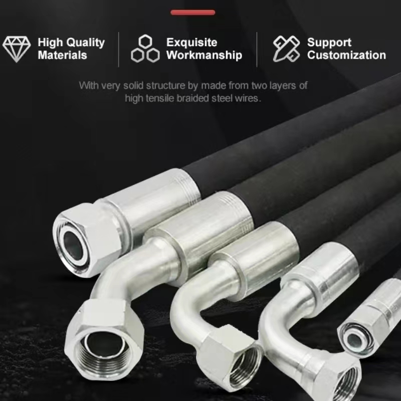 Гибкий резиновый шланг высокого давления 1 дюйм с муфтой