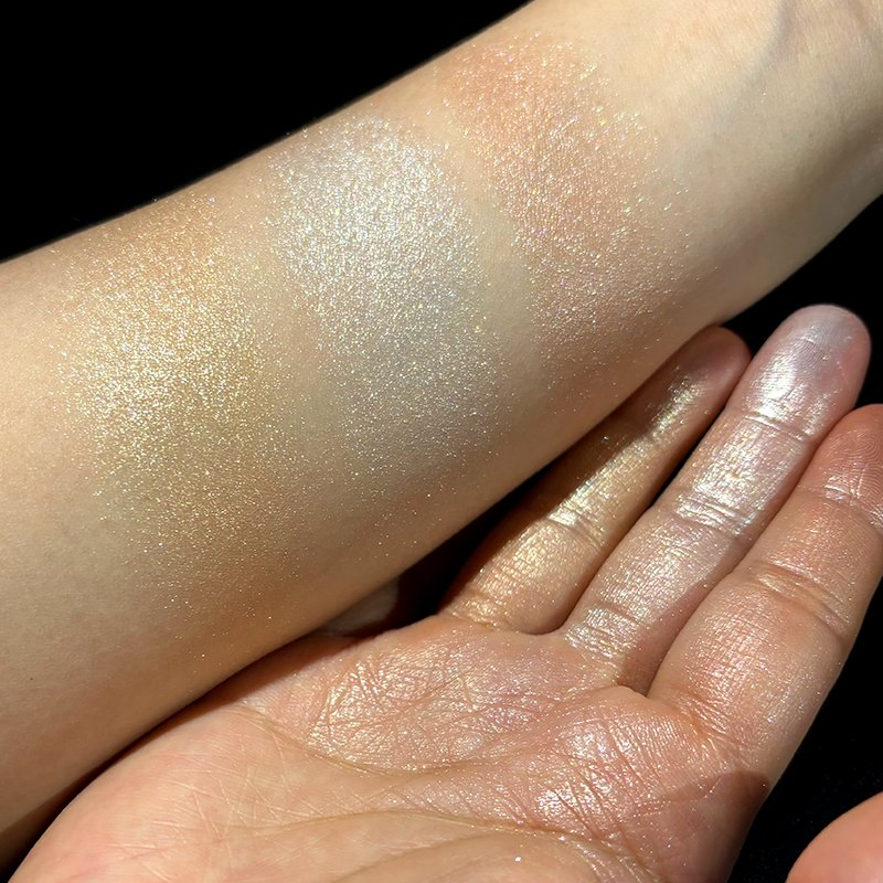 Wholesale High Pigment Face Powder Highlighter Makeup Vegan Highlight Palette Private Label Cosmetic Shimmer Highlighter