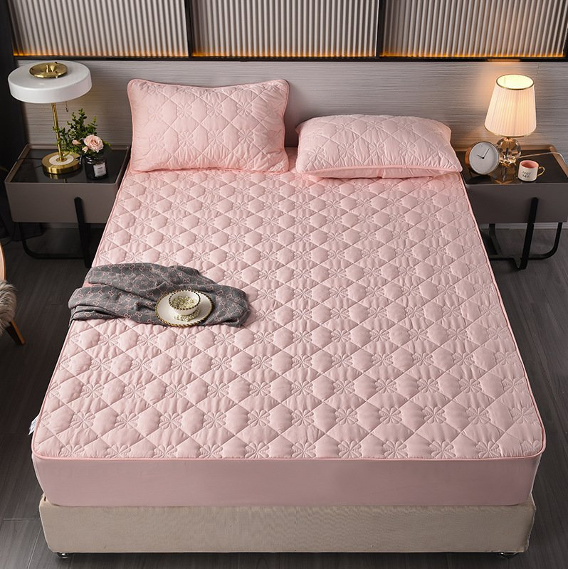 Fitted Sheet Single Piece Pure Cotton with Cotton Simmons Protective Cover Thickened Non Slip Mattress Cover Hotel Bedspread