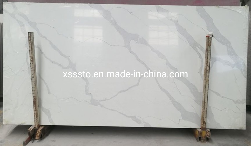 Customized Artificial White Quartz Countertops for Kitchen