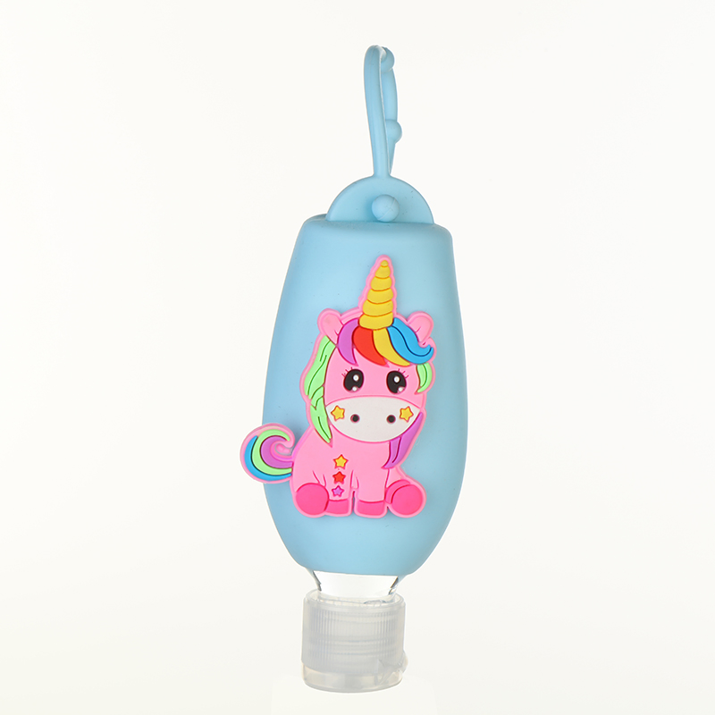 Hand Wash Liquid High Quality Easy to Carry Alcohol Hand Sanitizer with Cute Cartoon Sleeve