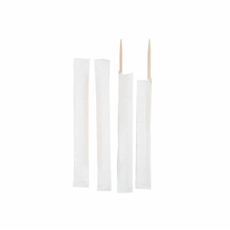 Wooden Toothpicks Individually Paper Bag Wrapped Ensuring Safety for Health Disposable Toothpicks