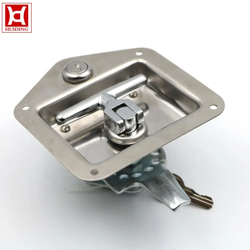 Stainless Steel T Bar Truck Handle Cabinet Toolbox Panel Paddle Locks