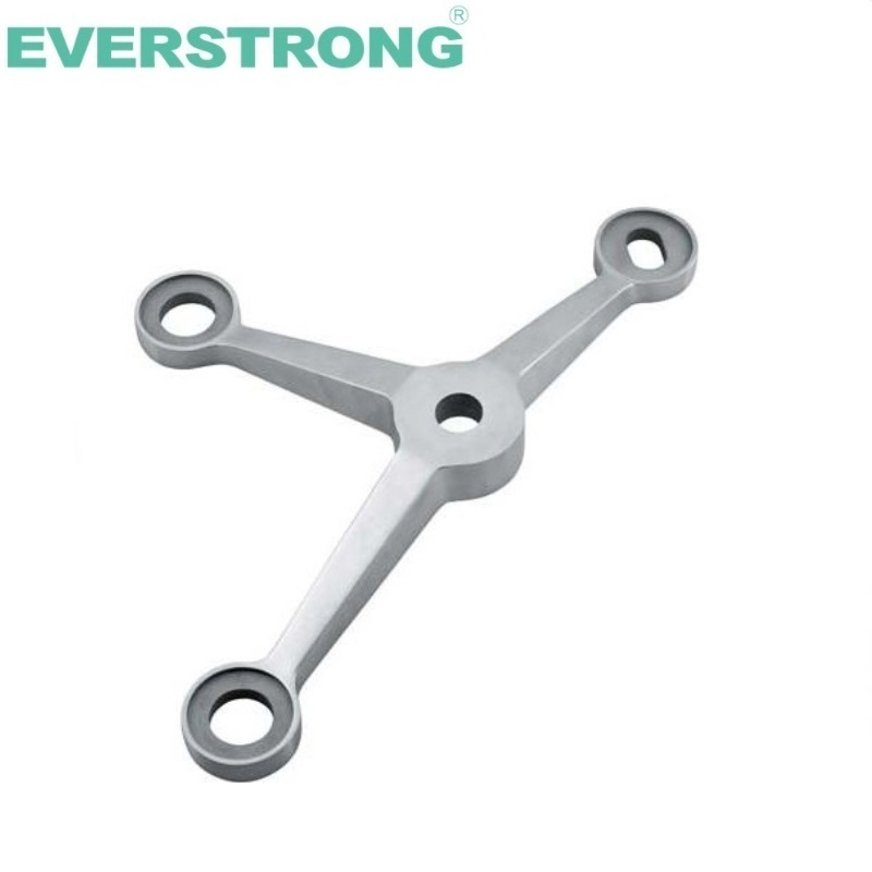 Stainless Steel 3 Arms Glass Point-Fixed Spider Fittings for Curtain Wall System
