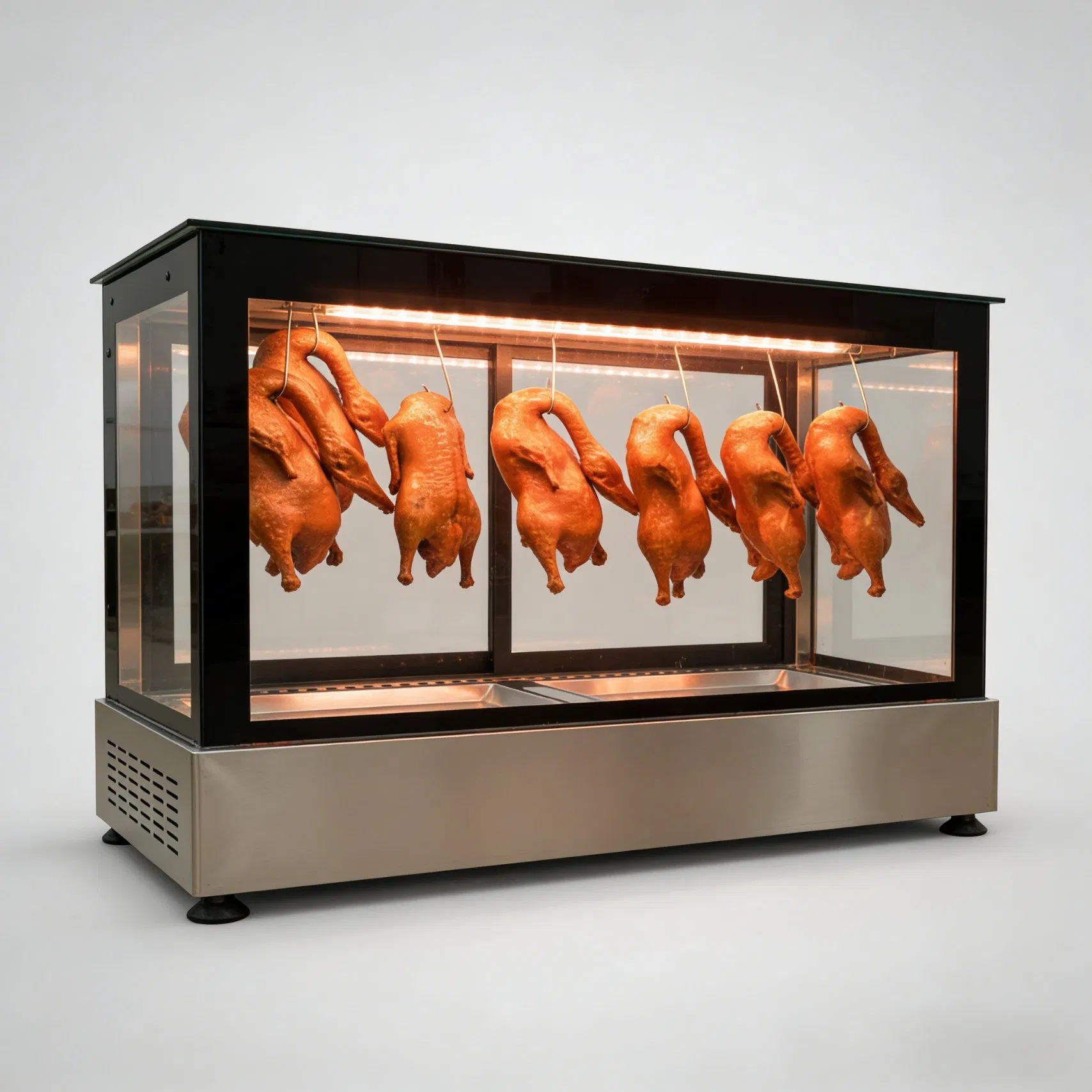 Commercial Roast Duck Display Warmer Food Display for Supermarket