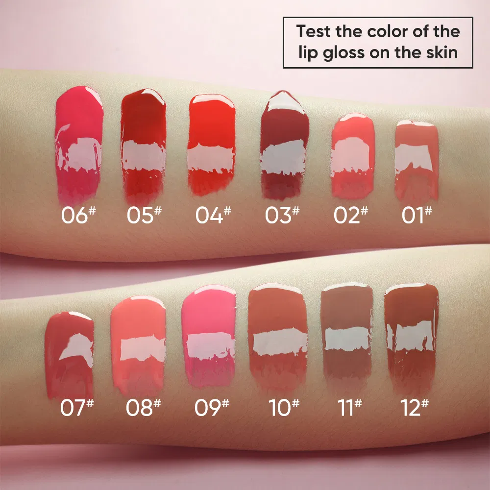 Brightening Water Lipstick Vegan High Pigmented Glossy Aqua Glow Lip Gloss Private Label
