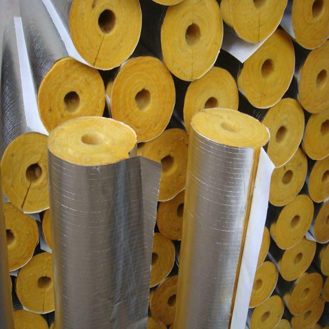 Diameter 15-150mm Pipe Aluminum Foil Glass Wool