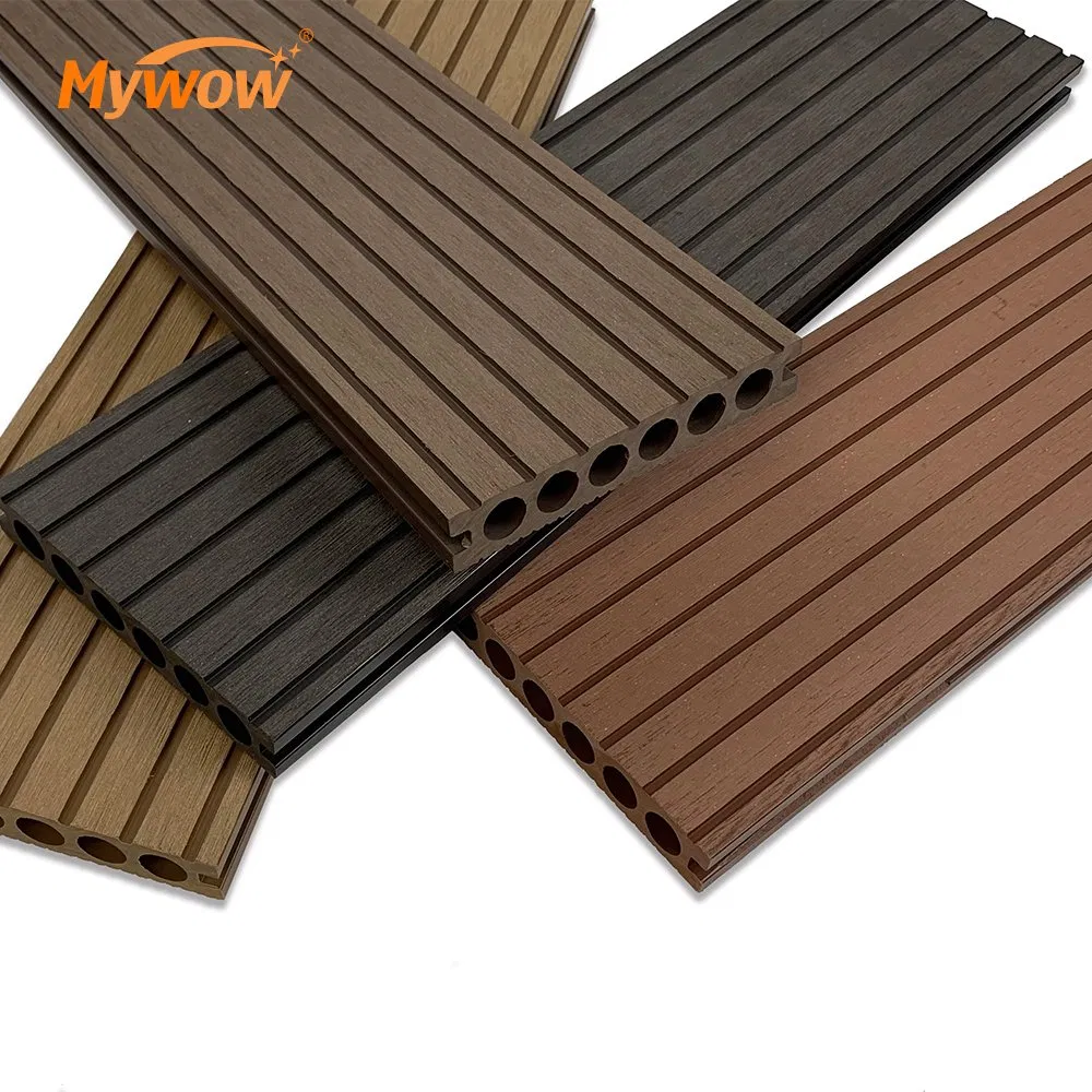 Mywow 140X25 Double Side Square Hole Anti-Slip PE Outdoor Decking for Garden