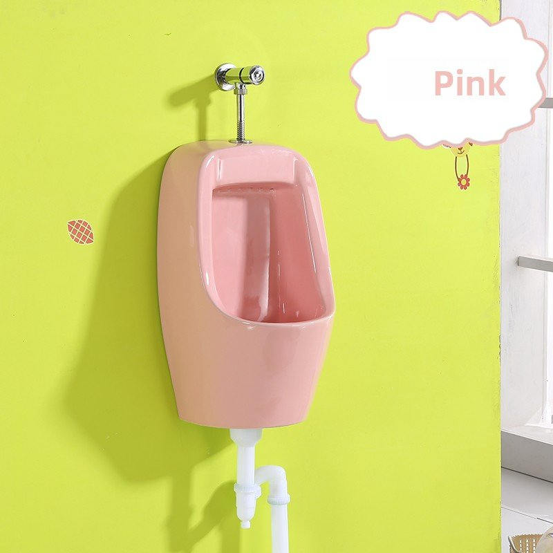 Wall-Mounted Urinal for Children in Bathroom