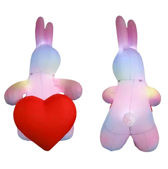Inflatable Giant Cartoon Rabbit for Outdoor Fun and Play