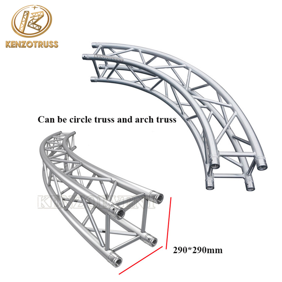 Aluminum Curved Stage Lighting Roof Truss