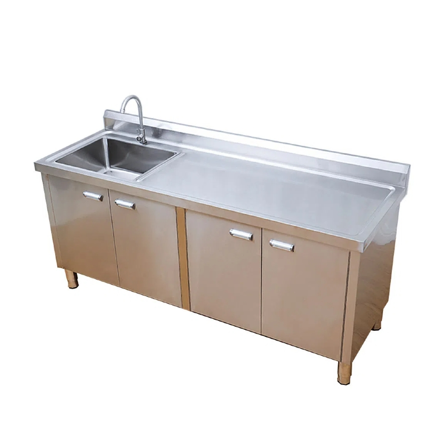 Space Saving Stainless Steel Cupboard with Smart Shelving