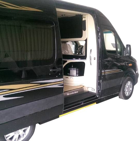 Electric Sliding Ladder for Van and Caravan with CE Certificate