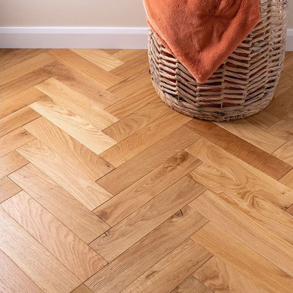 Multi-Layer Solid Wood Parquet Flooring Marble Tile 1225*200