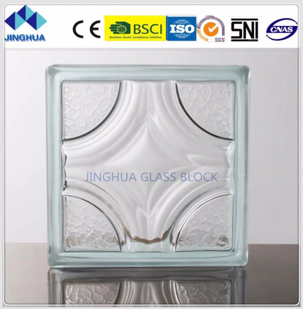 Best Quality Sea Wave Clear Glass Block/Brick