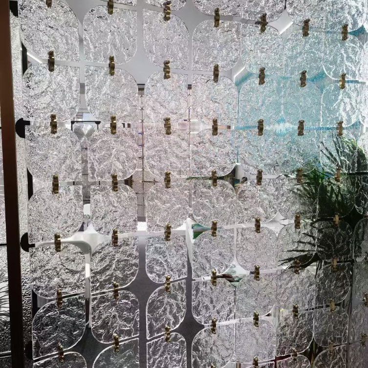 Unique Textured Hot Melt Glass Design for Stylish Decorative Applications