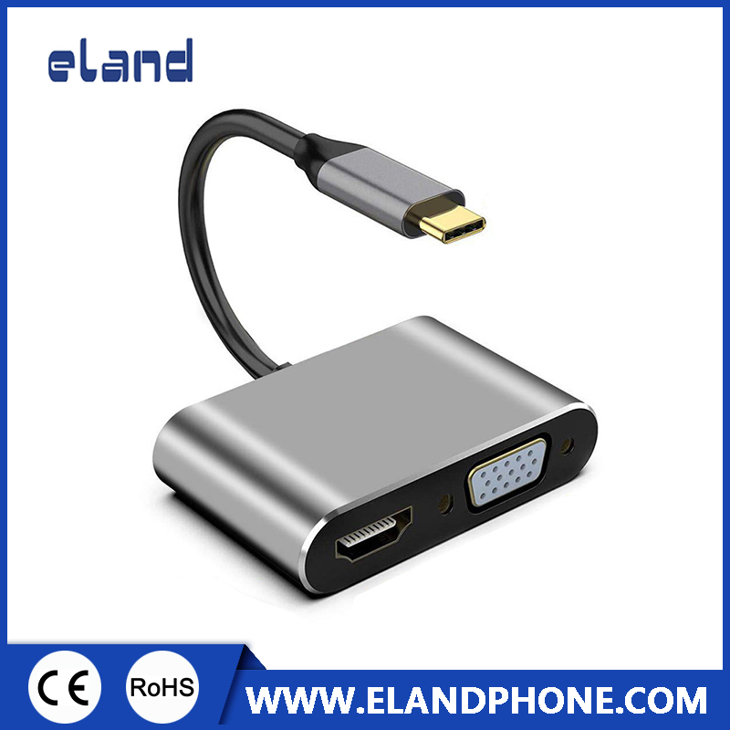 Type C to HDMI and VGA