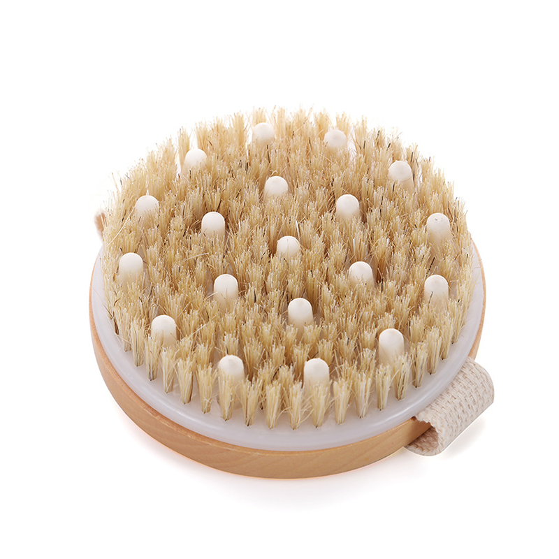 Bodi Brush Boar Bristle Bath Shower Brushes Cellulite Nodules Exfoliating Scrubber Massage Wooden Dry Brush